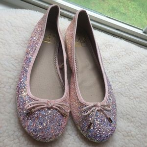 ✨ Pink glitter L4L ballet flats ✨